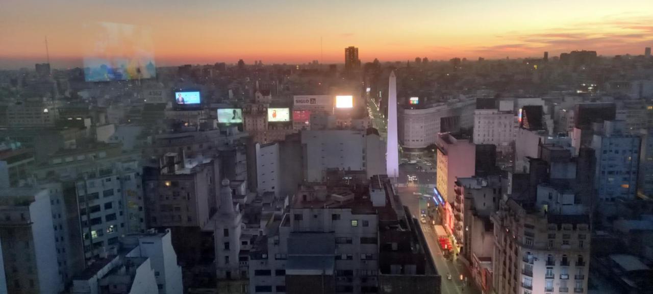 Que Mejor Vista Del Obelisco Piso A La Calle Corrientes Buenos Aires Exterior foto